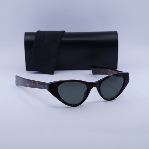 Saint Laurent SL M144 002 Cat Eye Sunglasses - Havana/Grey - Picture 7 of 10